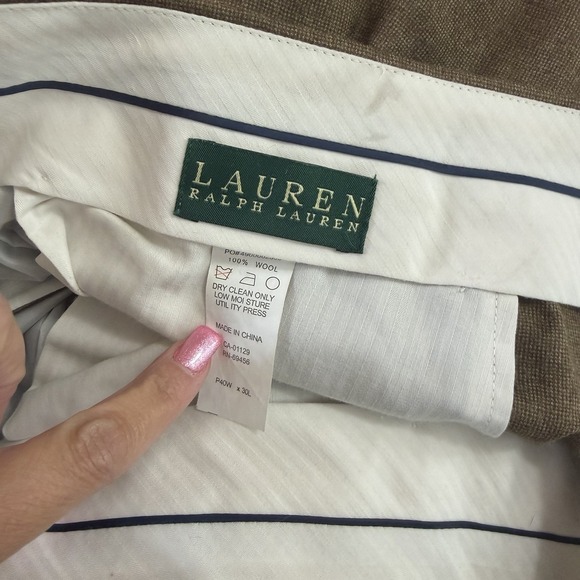 Lauren Ralph Lauren Men's Dress Pants Lot - 4 Pair Wool & Cashmere 38 - 40 X 30L - Picture 14 of 16